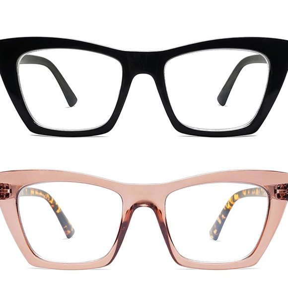 AMOMOMA Other - AMOMOMA Oversized Reading Glasses for Women,Trendy Cat eye Blue Light Computer